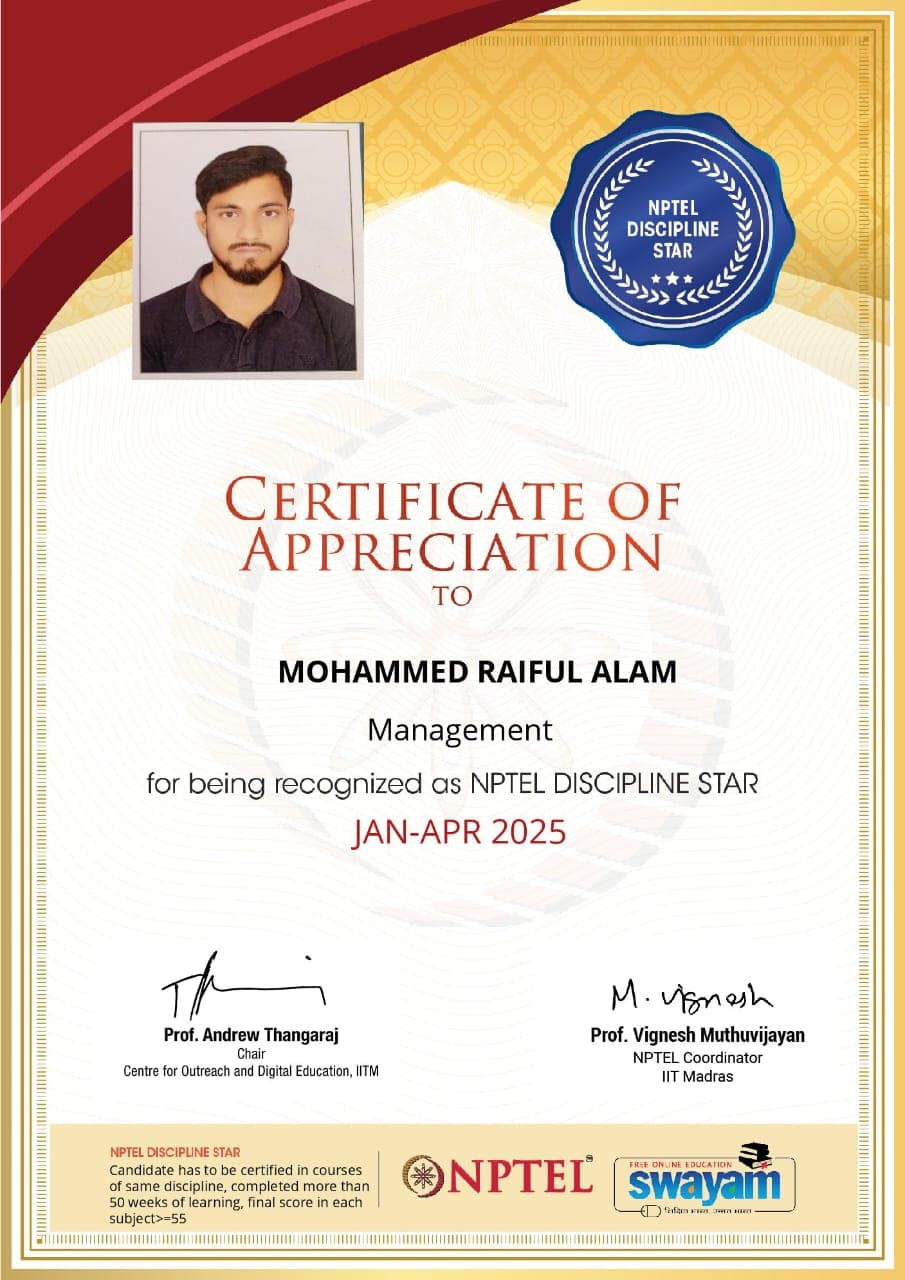 NPTEL Star Certification